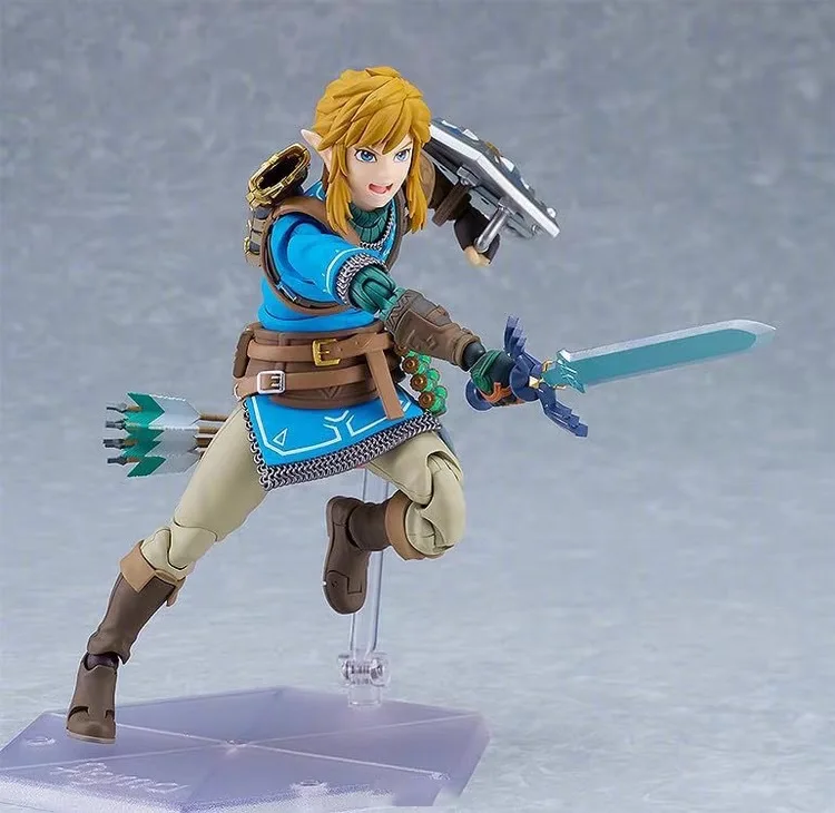 2025 new In Stock Figma626 Link The Legend Of Zelda: Tears Of The Kingdom Wild Breath Mobile Handheld Model Anime Toy
