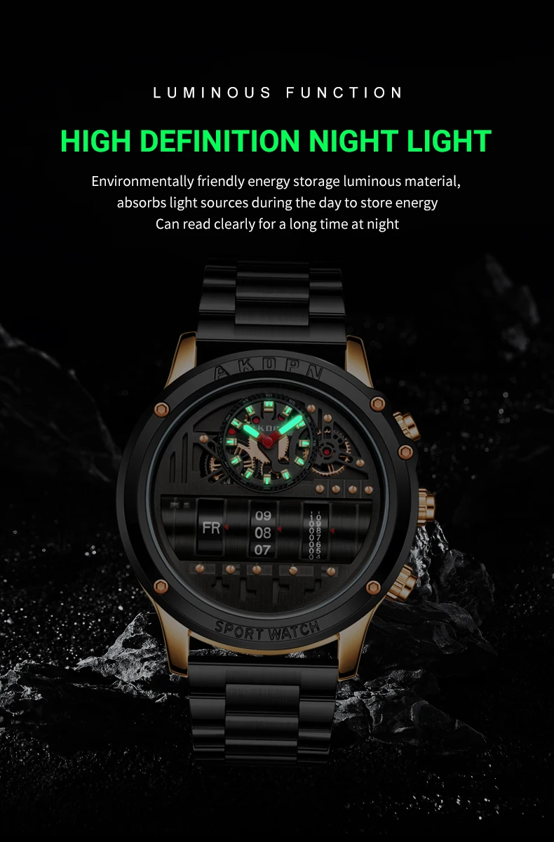 Luxury Electronic Quartz Watch For Men Business Watches Male Creative Men WristWatch Unique Rotate Date Leather Strap Watches