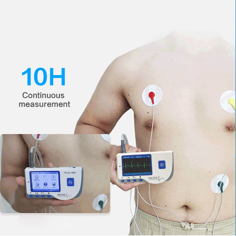 Portable Bluetooth ECG Monitor PC-80B ECG Monitor, Visible Electrocardiogram, USB Rechargeable Heart Rate Detector