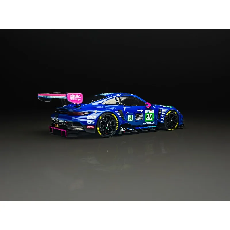 In Stock Trends Hobby TH 1:64 Porsche 911 GT3 R -2025 LeMans 24H LMGT3 #90 Alloy Die Cast Car Model Collection Gift