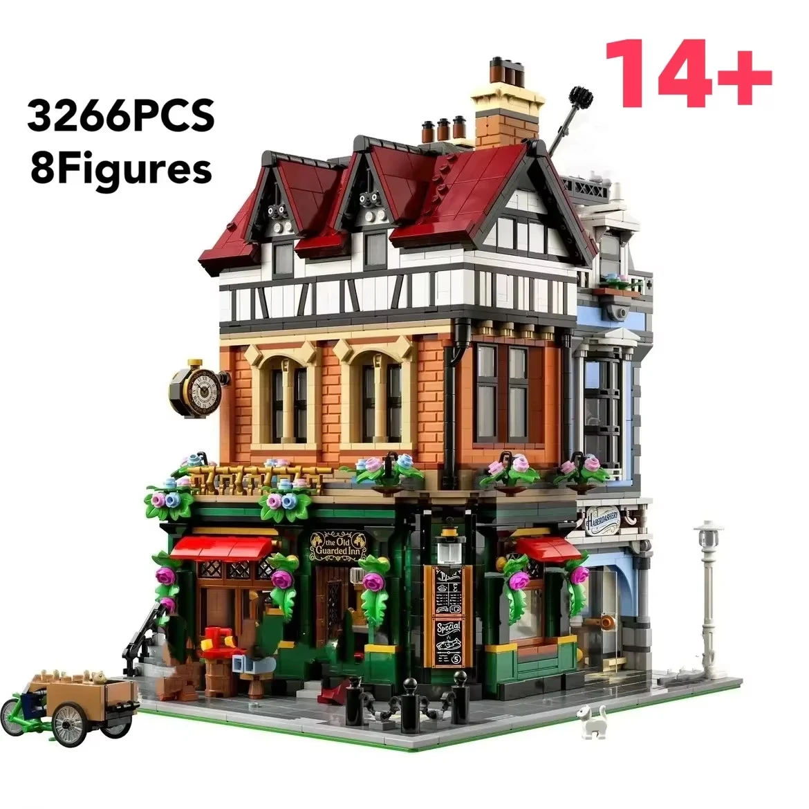 2026 new retro British street corner building blocks children's toys birthday gift architectural street view bricks