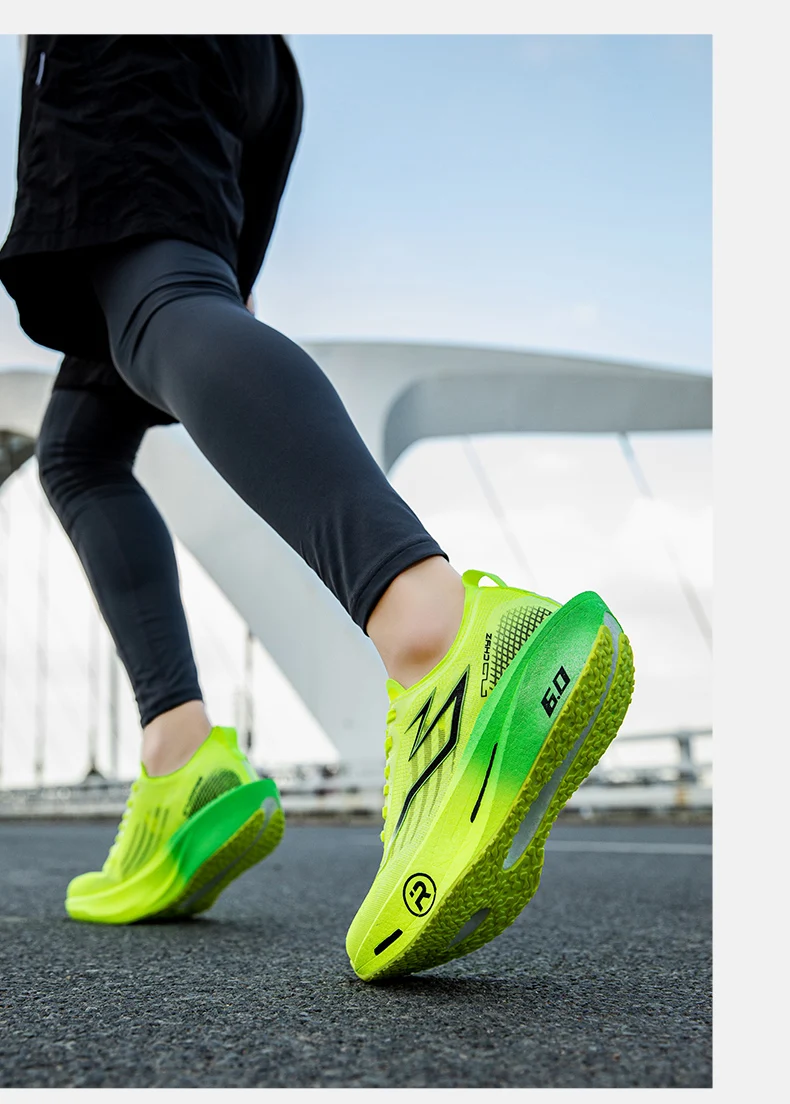 Running Shoes Carbon Board Profession Marathon Men Sports Breathable Lightweight Women's Comfortable Athletic Nonskid Sneakers