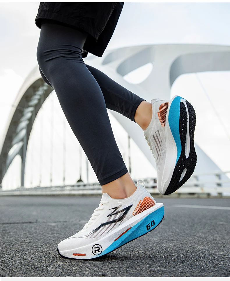 Running Shoes Carbon Board Profession Marathon Men Sports Breathable Lightweight Women's Comfortable Athletic Nonskid Sneakers