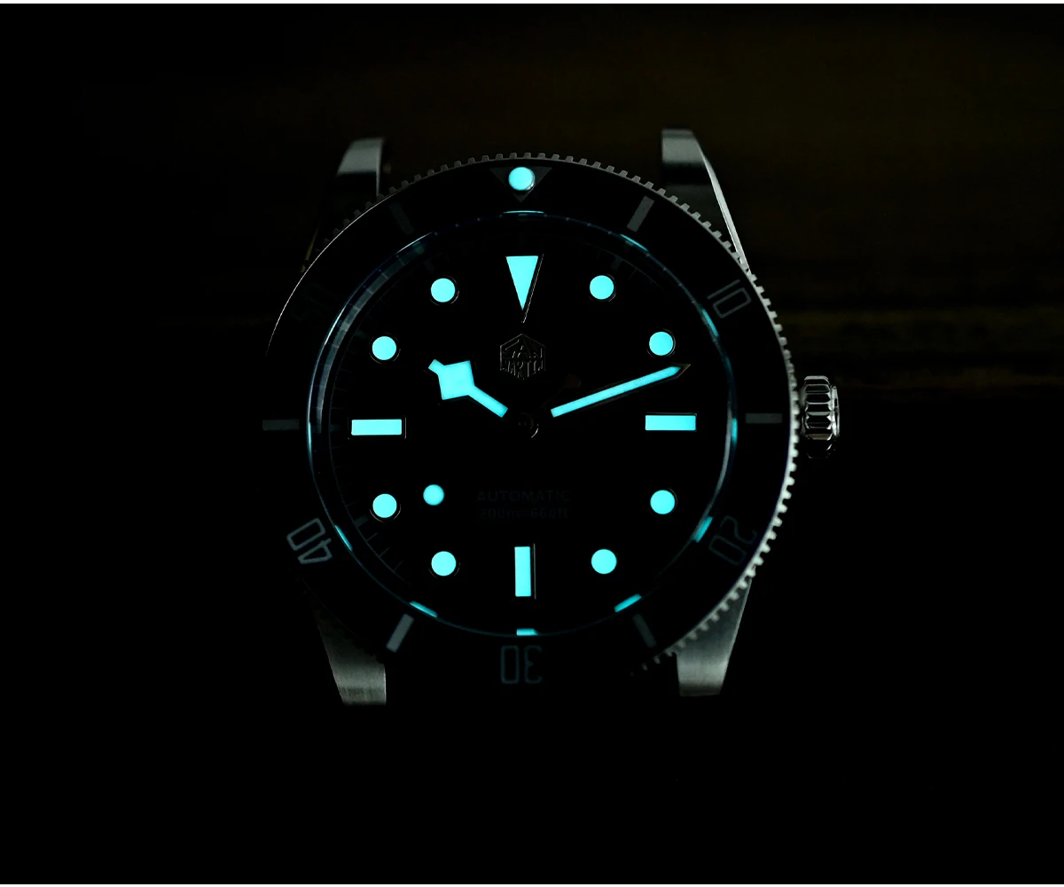 San Martin New Upgraded 37mm BB54 Vintage Men Diver Watch ST2130 Automatic Mechanical Sapphire Luminous Waterproof 200m SN0138