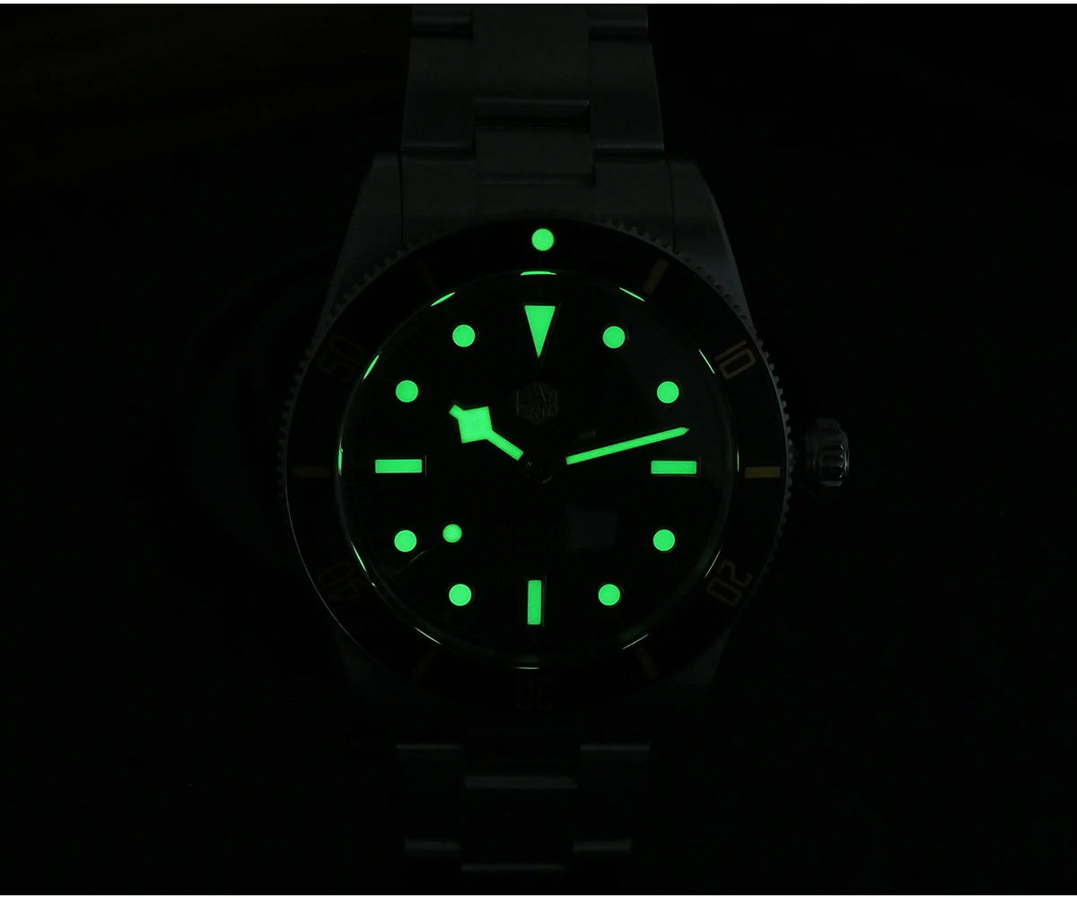 San Martin New Upgraded 37mm BB54 Vintage Men Diver Watch ST2130 Automatic Mechanical Sapphire Luminous Waterproof 200m SN0138