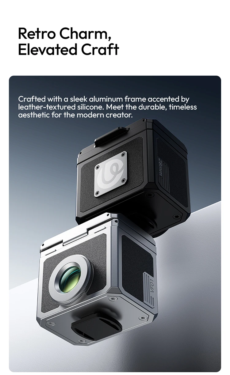 Ulanzi VF01 Waist-Level Viewfinder for Canon Sony Nikon Optical Viewfinder with 28mm Focal Length 35mm/50mm Frameline Cold Shoe