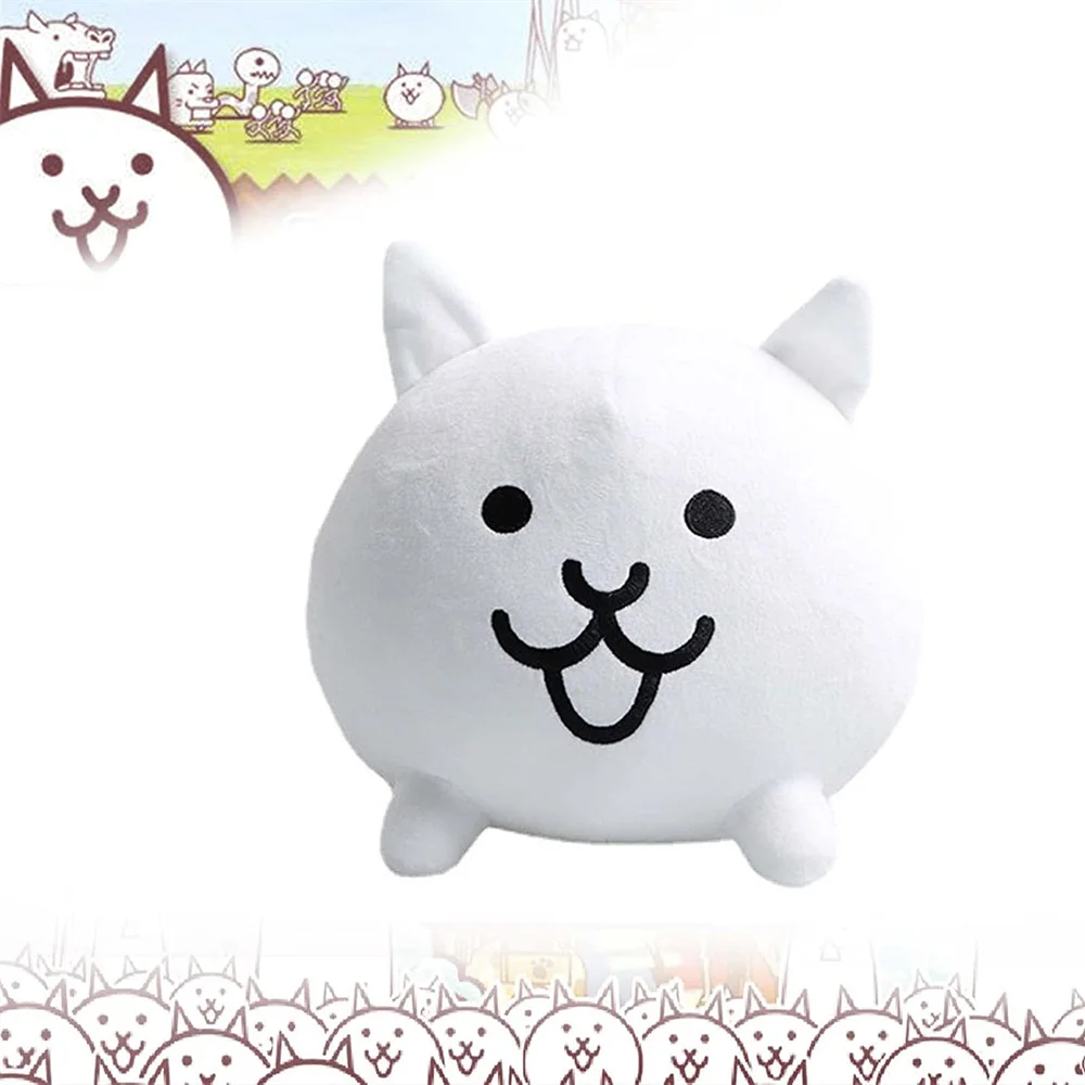 Cartoon The Battle Cats Plush Doll Nyanko Great War Stuffed Toy Soft Animal Kitten Plushie Figures for Kids Fans Birthday Gifts