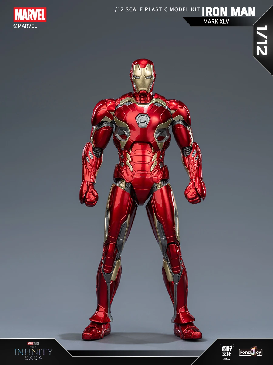 15.5CM Fondjoy Original MK45 Iron Man 1/12 Mark45 Avengers:Age of Ultron Vibranium Assembled Action Figure Collect Toy Gift