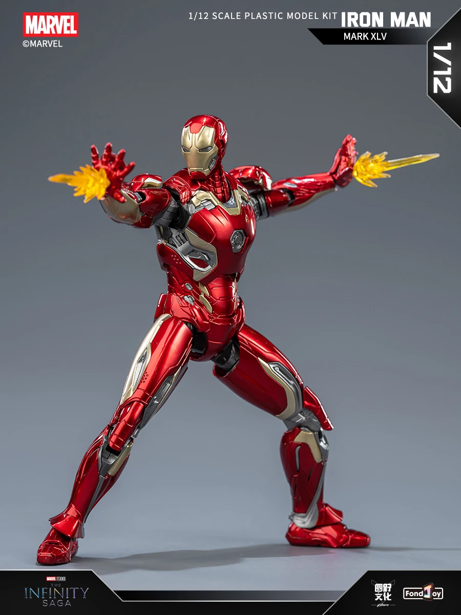 15.5CM Fondjoy Original MK45 Iron Man 1/12 Mark45 Avengers:Age of Ultron Vibranium Assembled Action Figure Collect Toy Gift