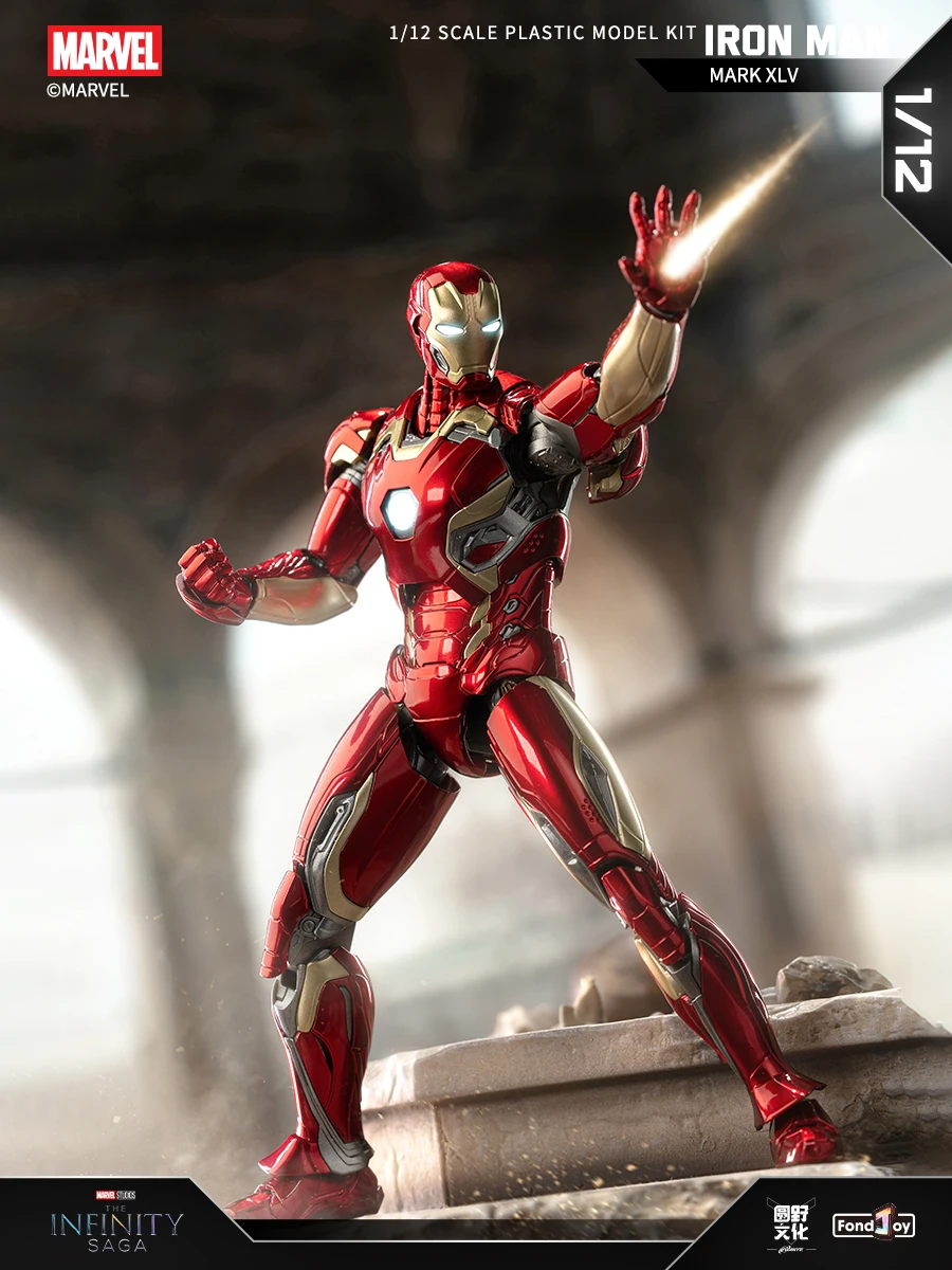 15.5CM Fondjoy Original MK45 Iron Man 1/12 Mark45 Avengers:Age of Ultron Vibranium Assembled Action Figure Collect Toy Gift