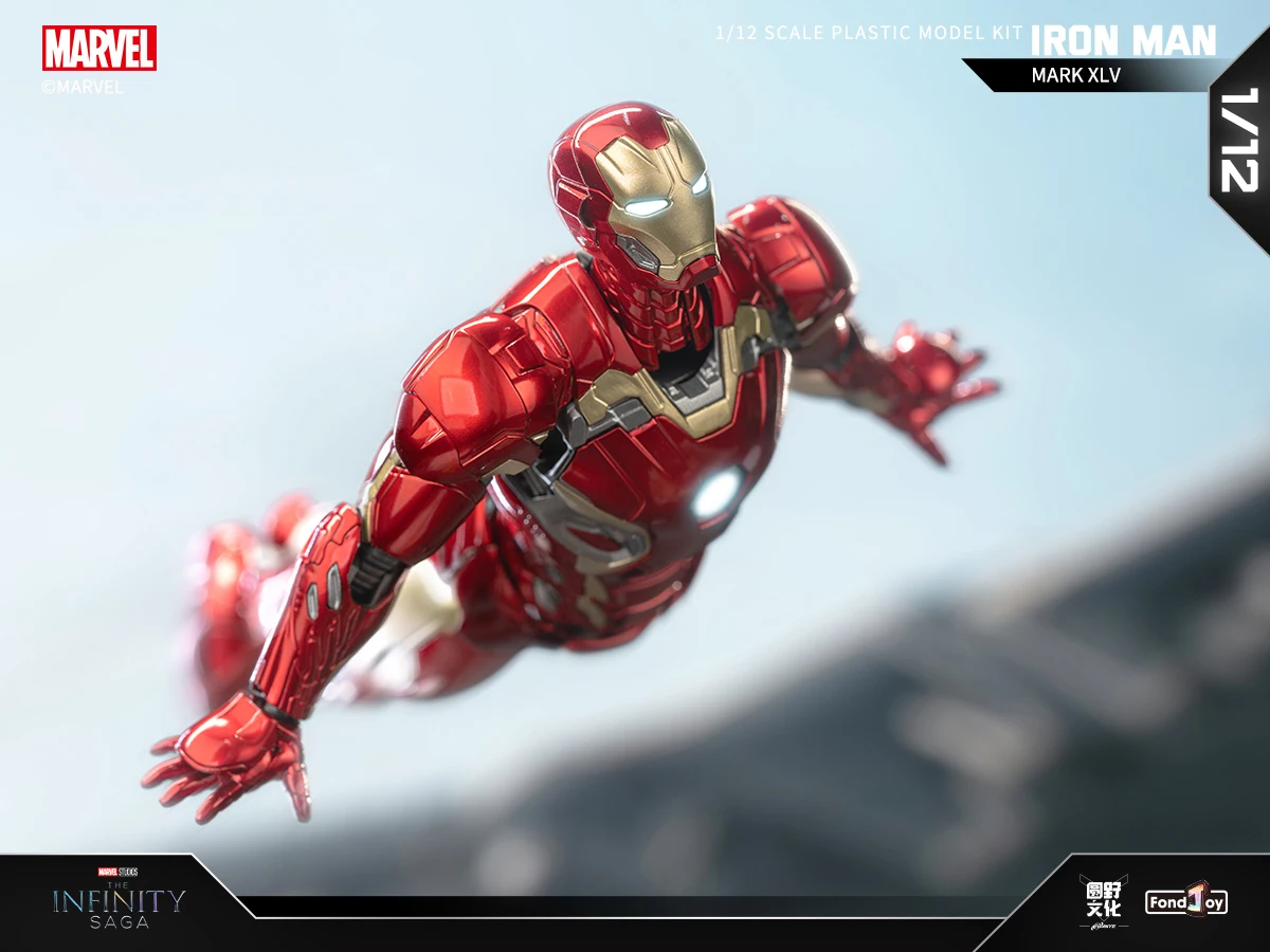 15.5CM Fondjoy Original MK45 Iron Man 1/12 Mark45 Avengers:Age of Ultron Vibranium Assembled Action Figure Collect Toy Gift