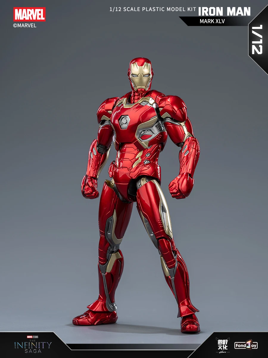 15.5CM Fondjoy Original MK45 Iron Man 1/12 Mark45 Avengers:Age of Ultron Vibranium Assembled Action Figure Collect Toy Gift