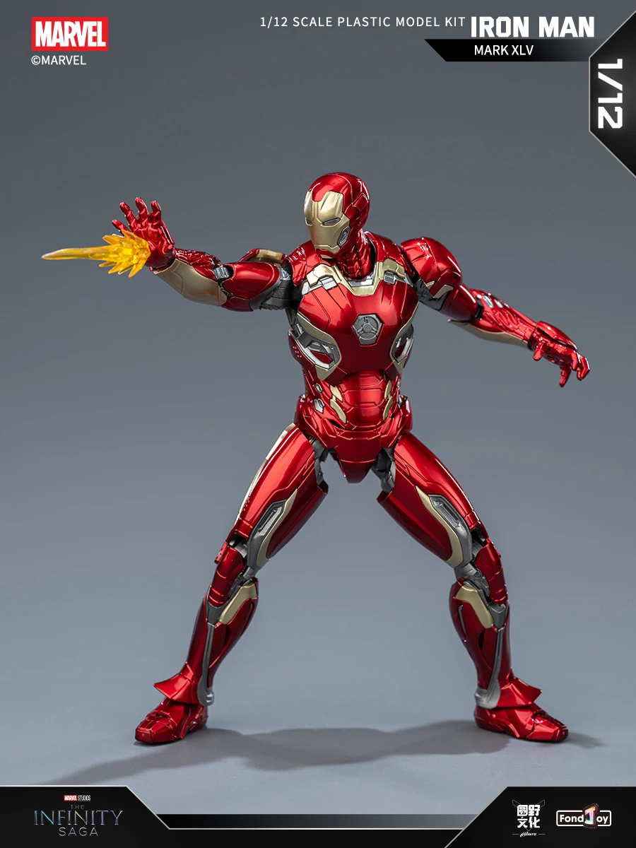 15.5CM Fondjoy Original MK45 Iron Man 1/12 Mark45 Avengers:Age of Ultron Vibranium Assembled Action Figure Collect Toy Gift