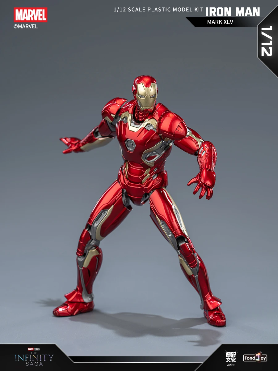 15.5CM Fondjoy Original MK45 Iron Man 1/12 Mark45 Avengers:Age of Ultron Vibranium Assembled Action Figure Collect Toy Gift
