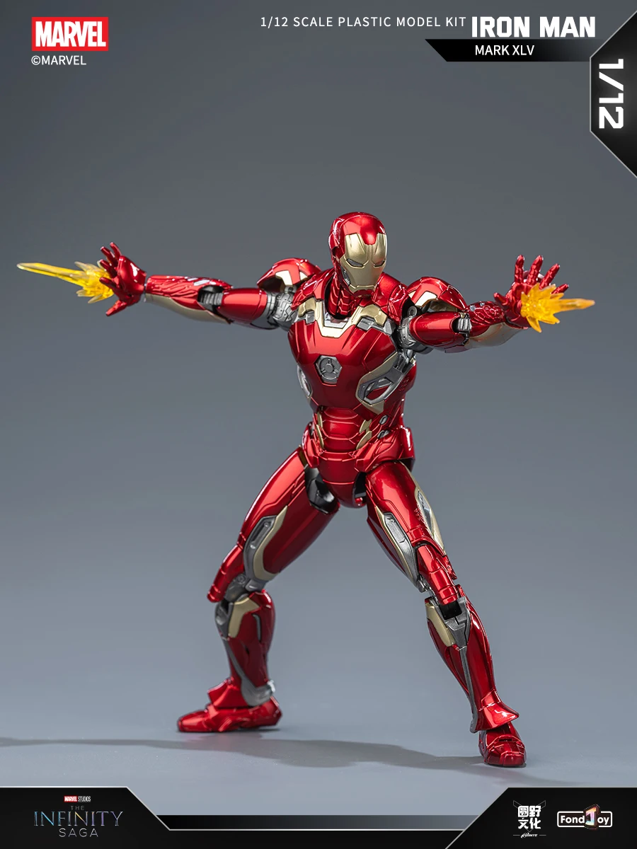 15.5CM Fondjoy Original MK45 Iron Man 1/12 Mark45 Avengers:Age of Ultron Vibranium Assembled Action Figure Collect Toy Gift