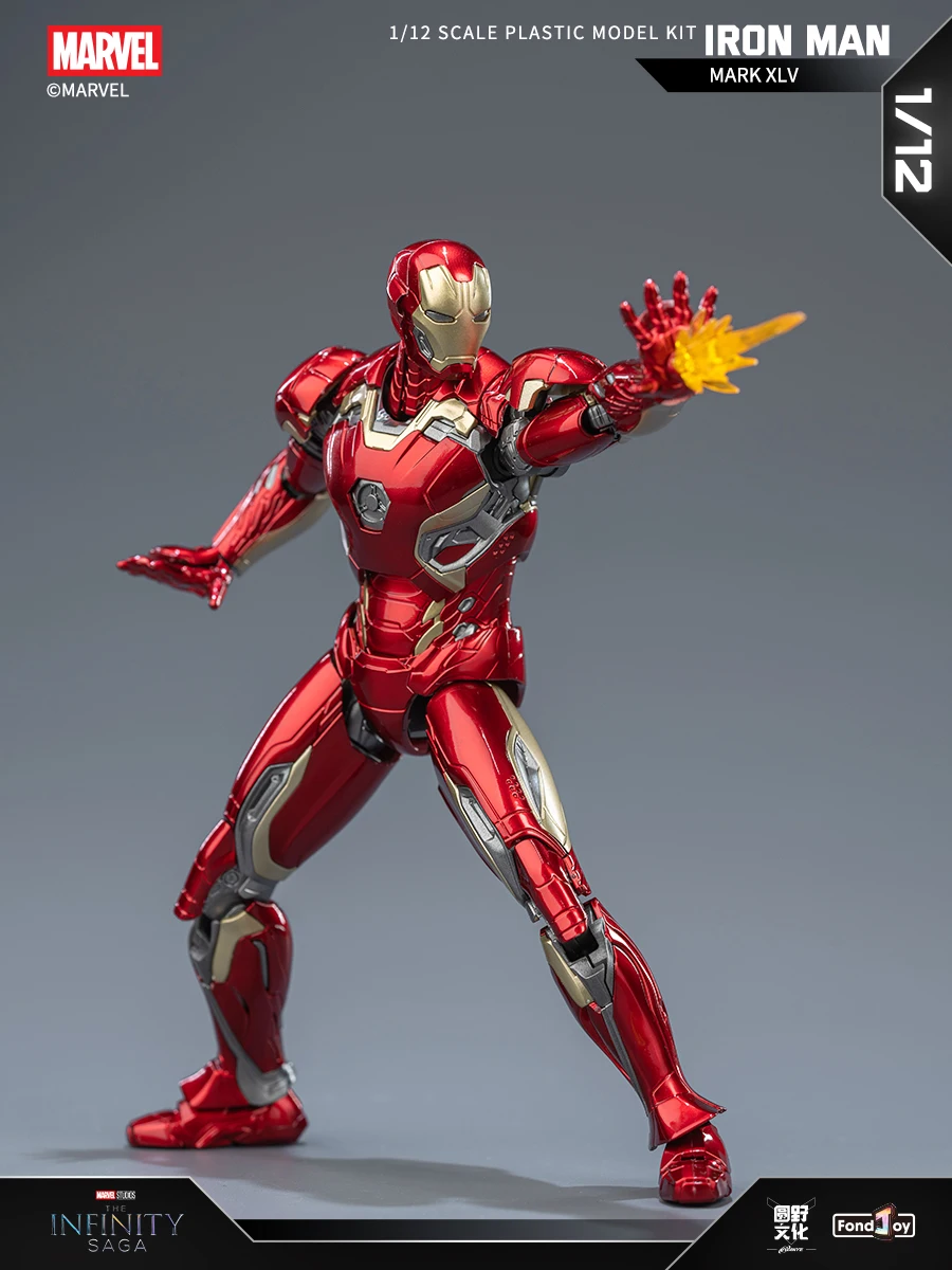 15.5CM Fondjoy Original MK45 Iron Man 1/12 Mark45 Avengers:Age of Ultron Vibranium Assembled Action Figure Collect Toy Gift
