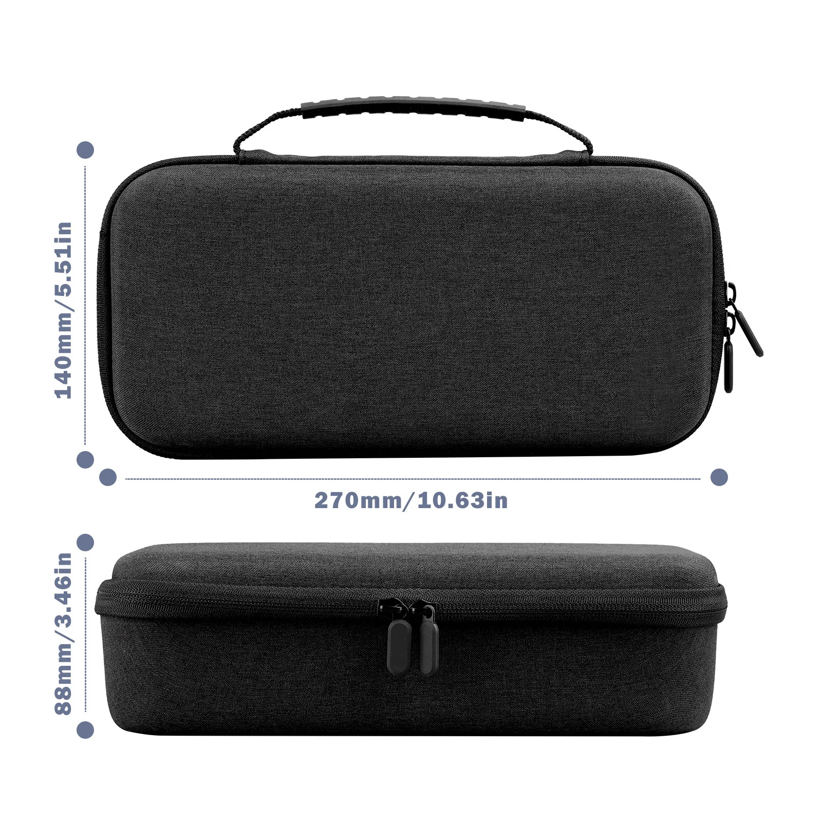 Large Capacity Carrying Case for ASUS ROG XBOX ALLY X 2025 Handheld Hard EVA Travel Storage Bag for ROG Xbox Ally X Accessories