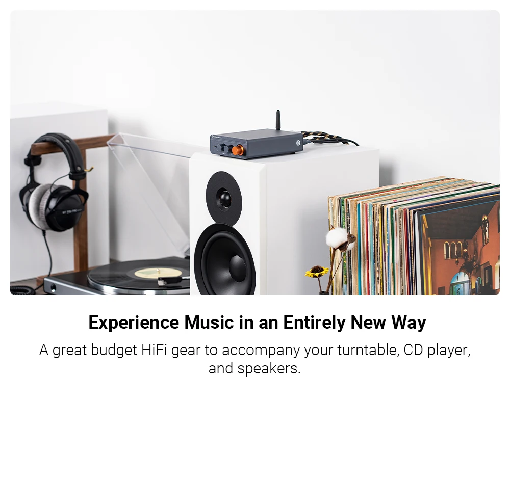 Fosi Audio BT20A Pro TPA3255 Bluetooth Sound Power Amplifier 300W X2 Mini HiFi Stereo Class D Amp Bass Treble For Home Theater
