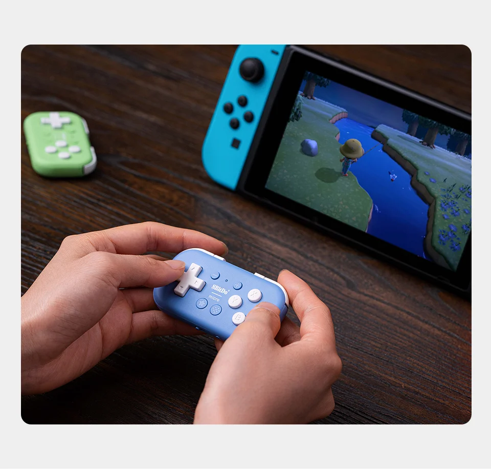 8BitDo Micro Bluetooth Gamepad Pocket Mini Controller For Nintendo Switch/Switch2/Android/Raspberry/iOS/PC Gamepad Keyboard Mode