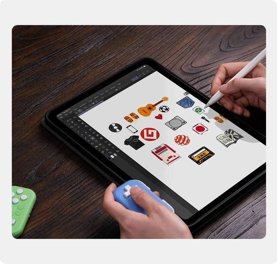 8BitDo Micro Bluetooth Gamepad Pocket Mini Controller For Nintendo Switch/Switch2/Android/Raspberry/iOS/PC Gamepad Keyboard Mode