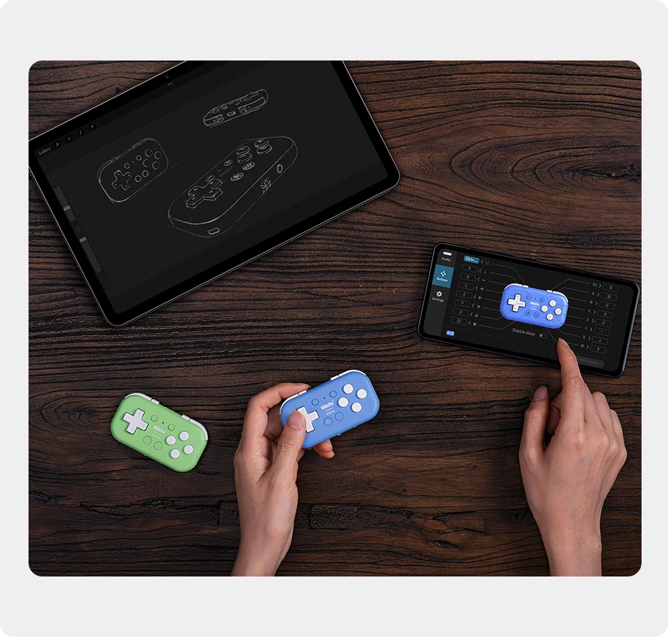 8BitDo Micro Bluetooth Gamepad Pocket Mini Controller For Nintendo Switch/Switch2/Android/Raspberry/iOS/PC Gamepad Keyboard Mode