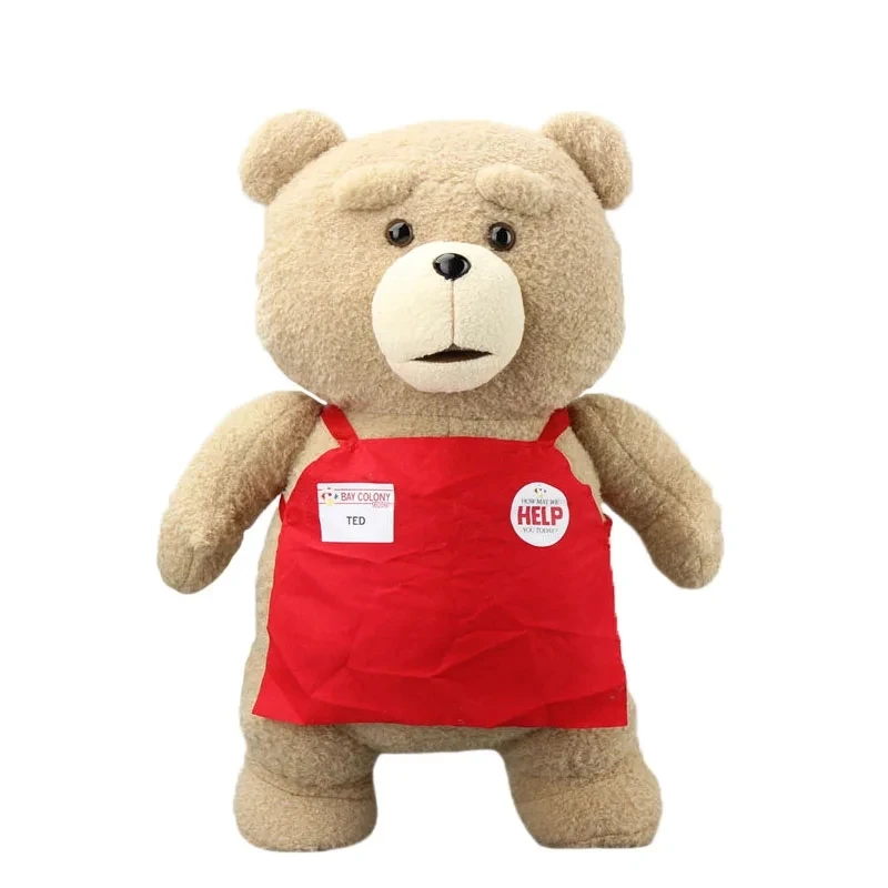 46cm TED Plush Movie Teddy Bear TED 2 Plush Doll Toys In Apron styles Soft Stuffed Animals Plush Toys Animal for Kids Gift