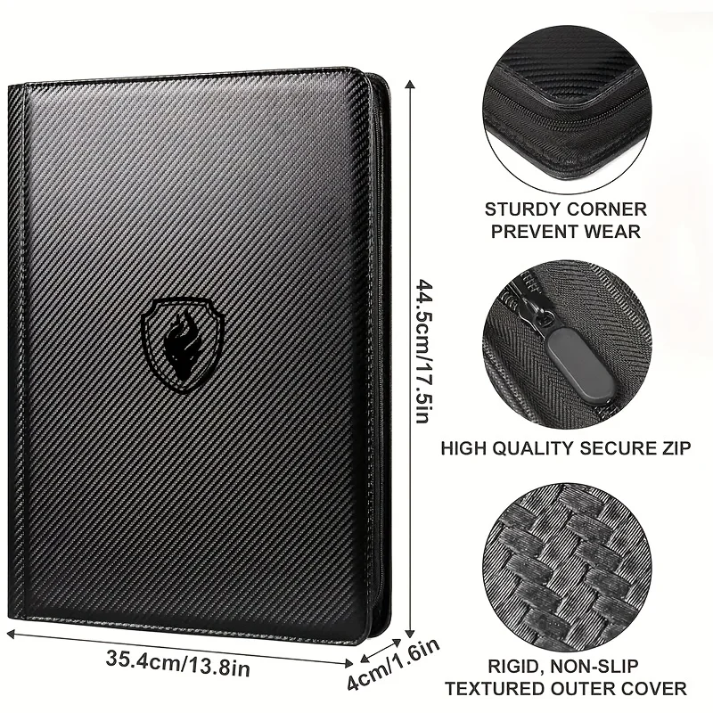 1024 Pockets Trading Card Binder, Premium 16 Pockets Card Holder Folders, Side Loading Card Album for Sport, Game Card