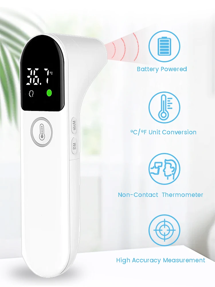 Digital Infrared Thermometer Baby Forehead Ear Non-contact Medical Use Body Temperature Meter Adult IR Measure Fever Termometro