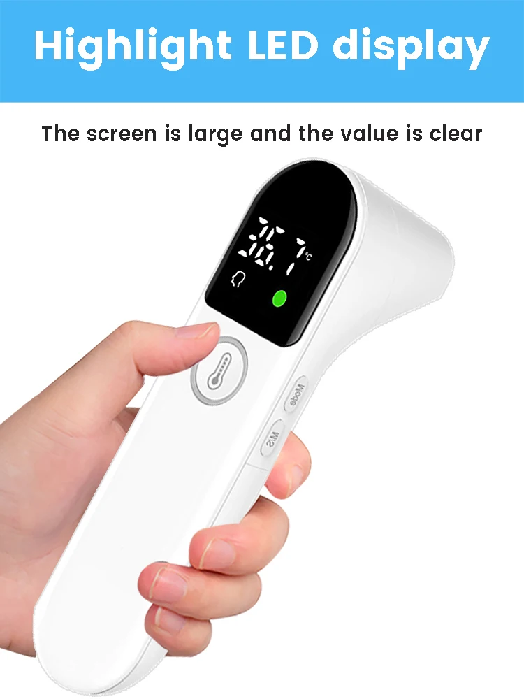 Digital Infrared Thermometer Baby Forehead Ear Non-contact Medical Use Body Temperature Meter Adult IR Measure Fever Termometro