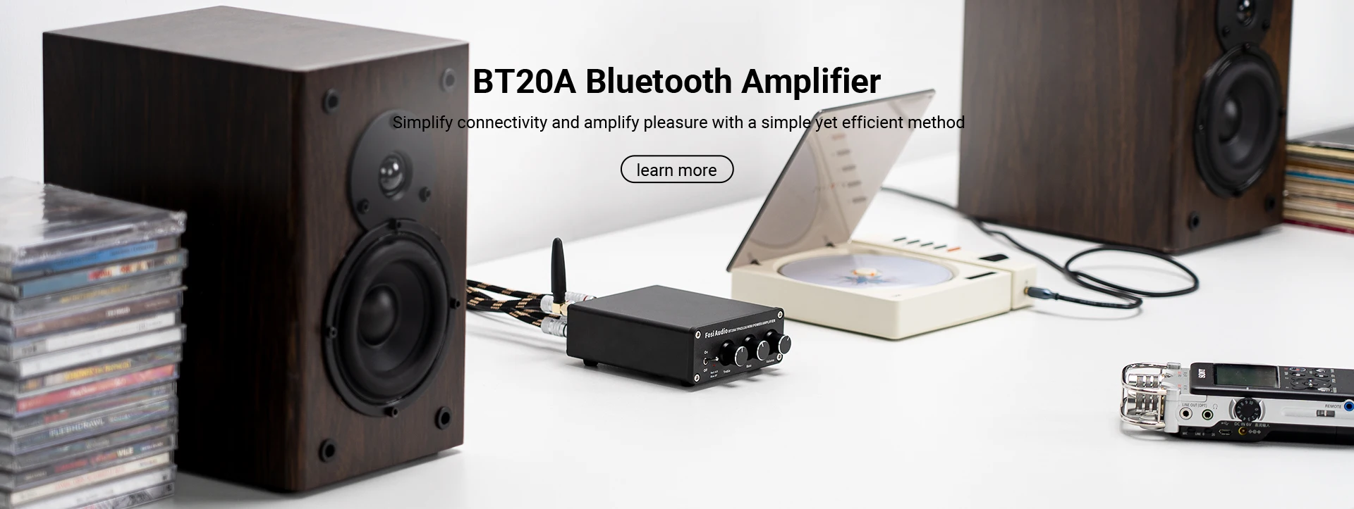 Fosi Audio SK01 Headphone Amplifier & Preamplifier 2 in 1 for Headphone Earphone, Power Amplifier, Active speakers