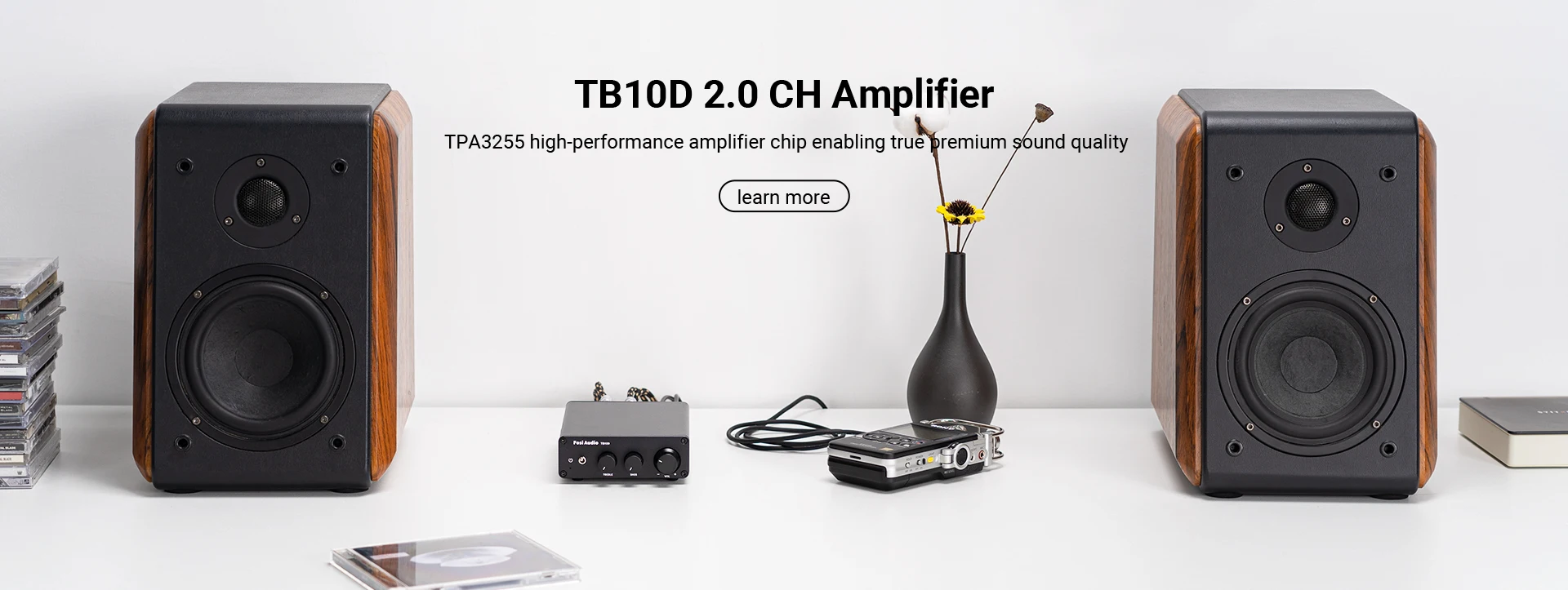 Fosi Audio SK01 Headphone Amplifier & Preamplifier 2 in 1 for Headphone Earphone, Power Amplifier, Active speakers