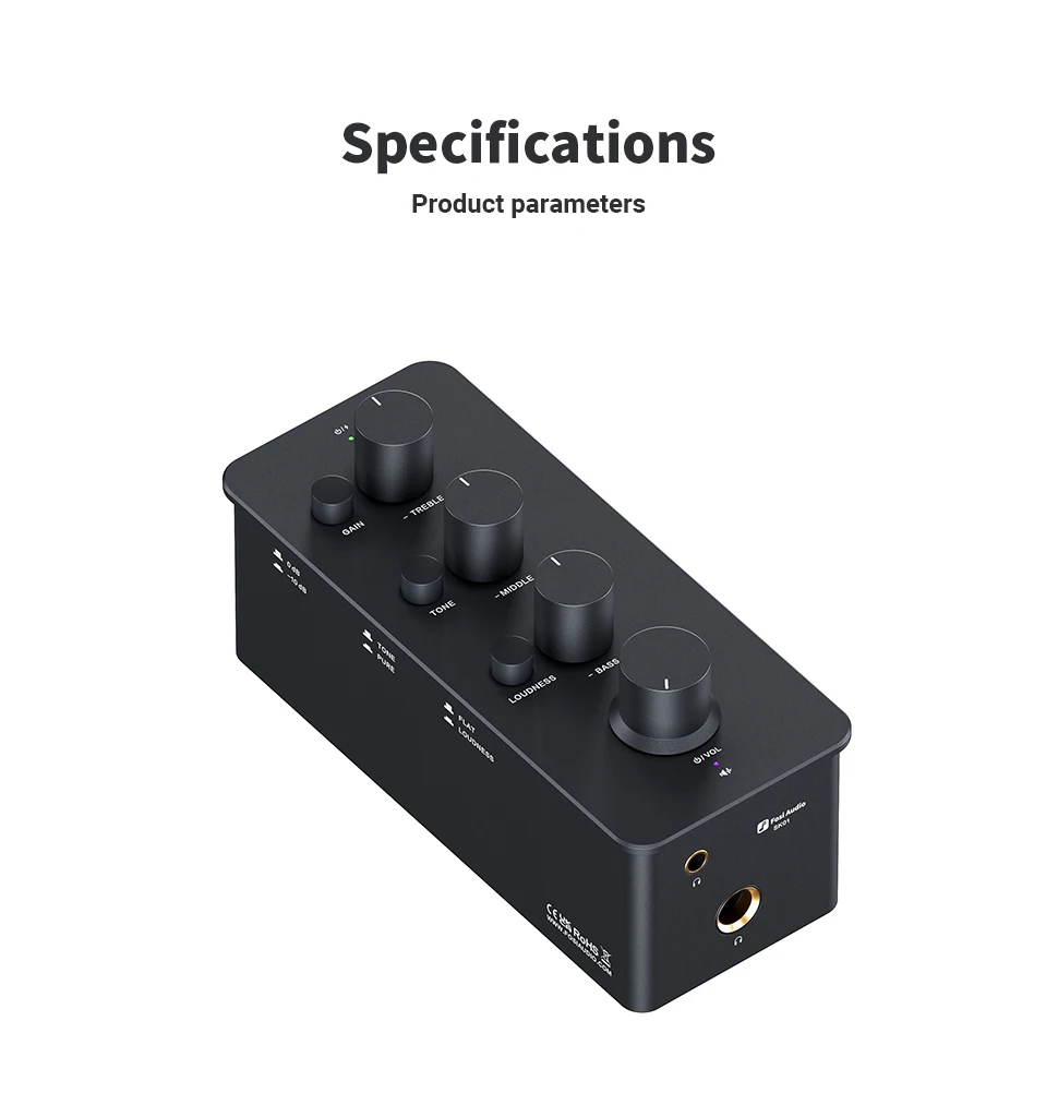 Fosi Audio SK01 Headphone Amplifier & Preamplifier 2 in 1 for Headphone Earphone, Power Amplifier, Active speakers
