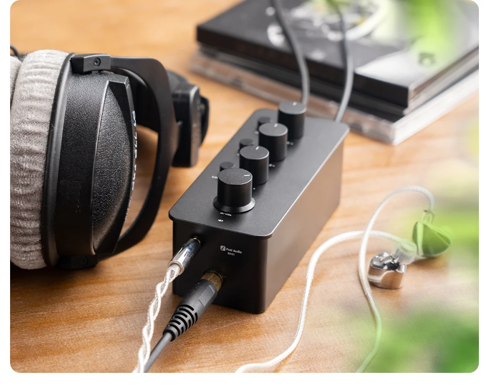 Fosi Audio SK01 Headphone Amplifier & Preamplifier 2 in 1 for Headphone Earphone, Power Amplifier, Active speakers