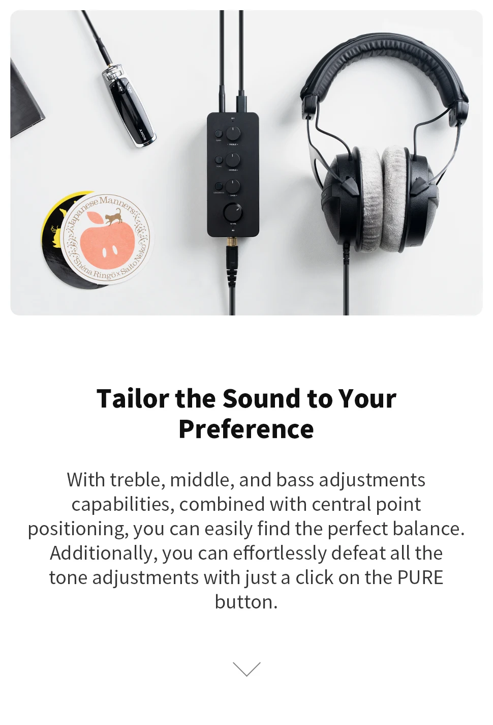Fosi Audio SK01 Headphone Amplifier & Preamplifier 2 in 1 for Headphone Earphone, Power Amplifier, Active speakers
