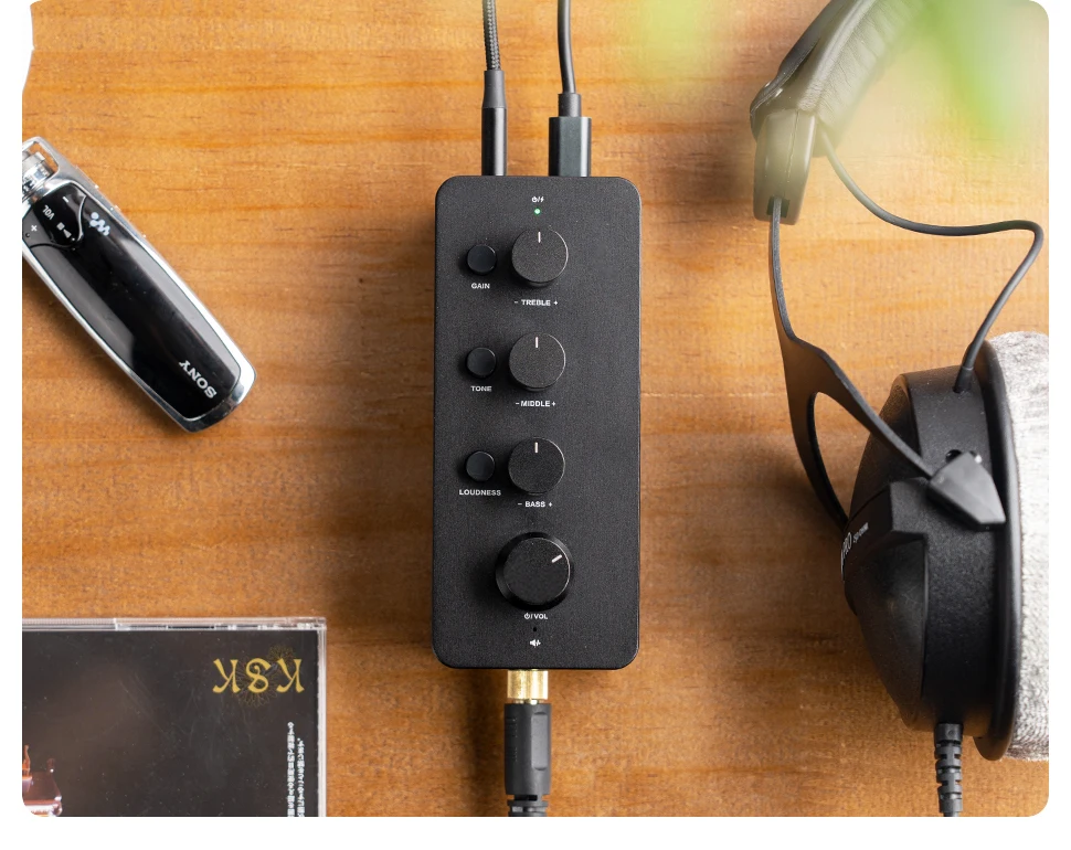 Fosi Audio SK01 Headphone Amplifier & Preamplifier 2 in 1 for Headphone Earphone, Power Amplifier, Active speakers