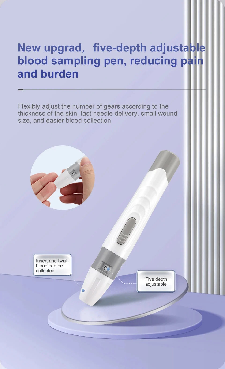 Sannuo Sinocare Safe ACCU2 Blood Glucose Meter Blood Sugar Test Kit Diabetes Home Glucometer with 50pcs Strips or Only Strips