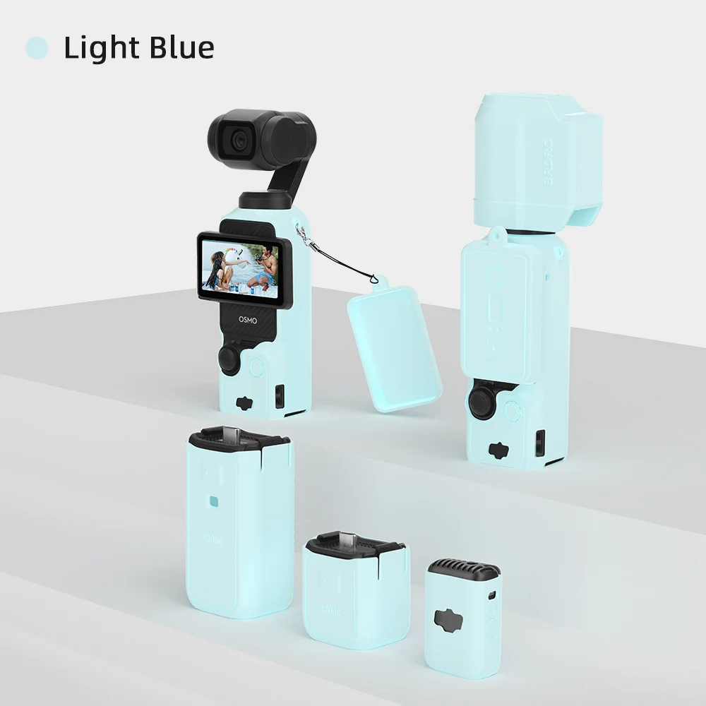 Case for DJI OSMO Pocket 4 Pro 4 3 Silicone Protective Cover Anti-Scratch Lens Cap Protector for Pocket4 Case Shell Accessories