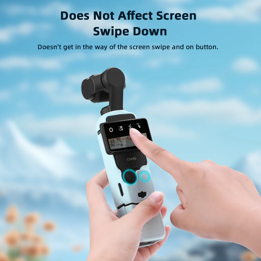 Case for DJI OSMO Pocket 4 Pro 4 3 Silicone Protective Cover Anti-Scratch Lens Cap Protector for Pocket4 Case Shell Accessories