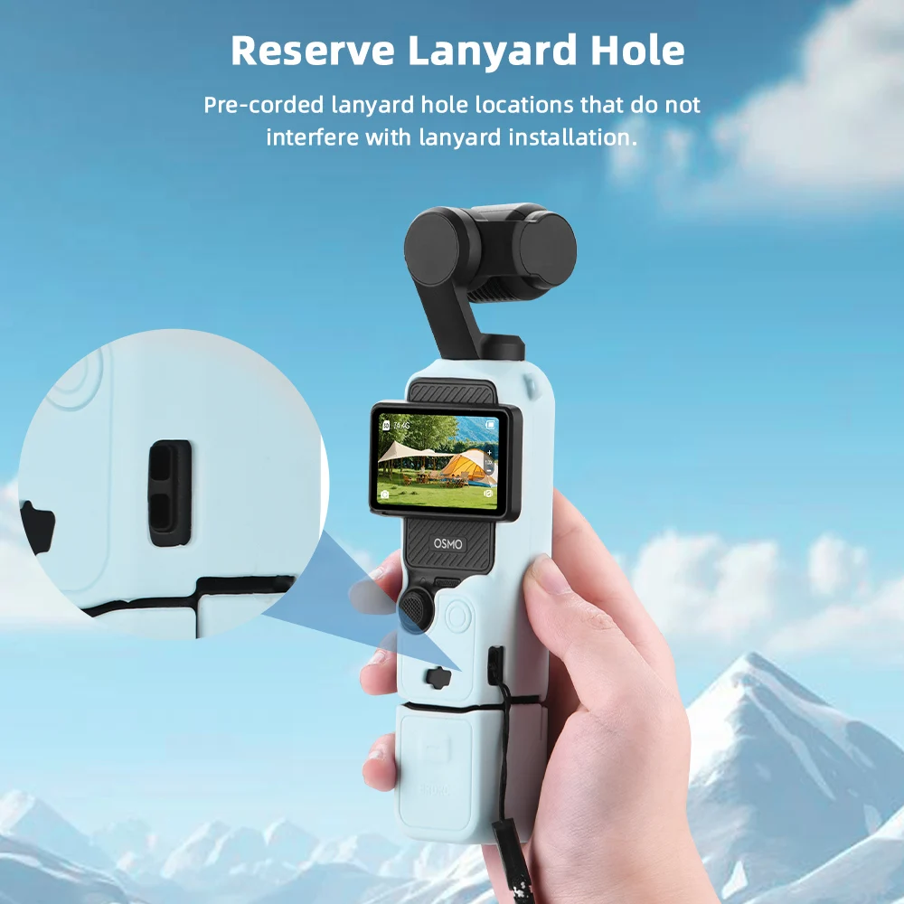 Case for DJI OSMO Pocket 4 Pro 4 3 Silicone Protective Cover Anti-Scratch Lens Cap Protector for Pocket4 Case Shell Accessories