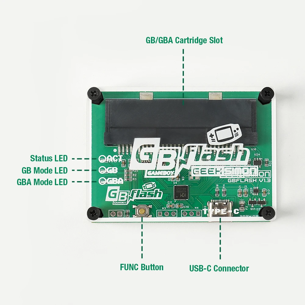 EPICJOY GBflash GBA/GBC Burner Great Design USB Adapter No Screen GBflash Cart And Type C Data Cable