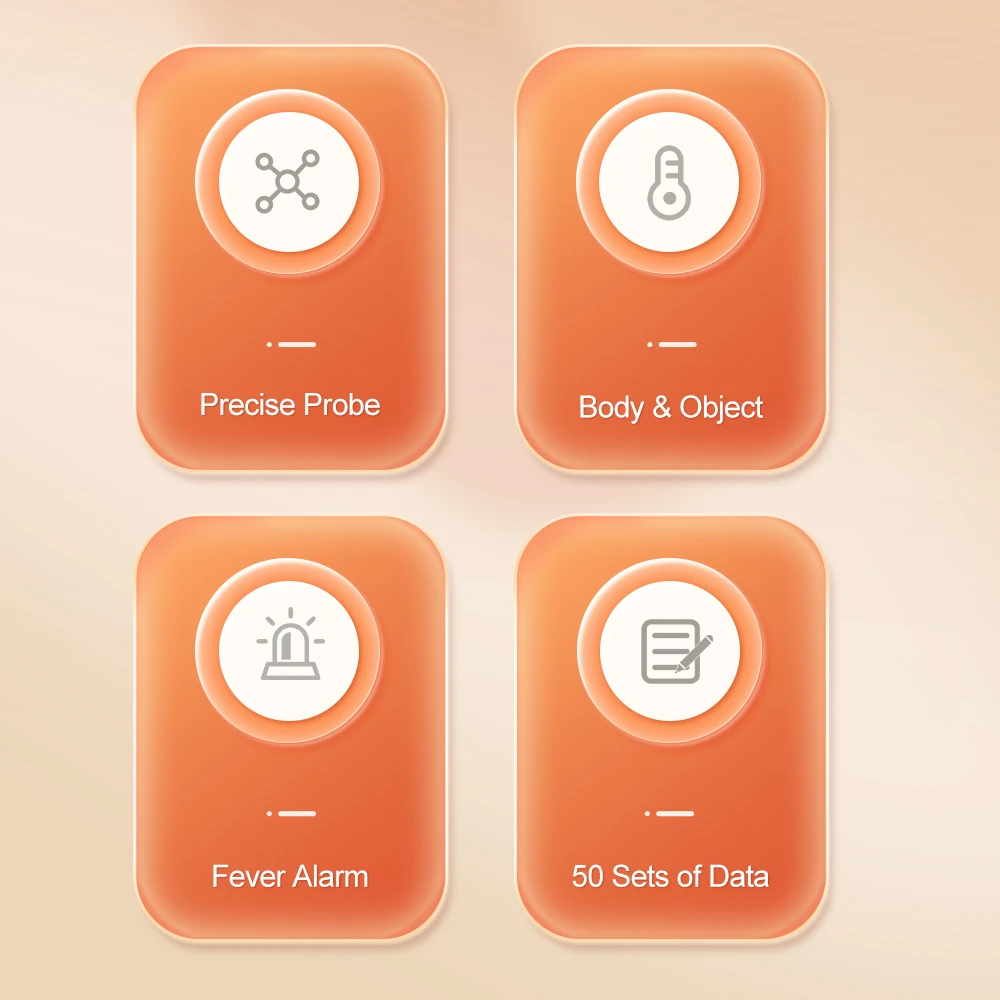 Cofoe Digital Infrared Fever Thermometer Medical Household Infant Adult Forehead Non-contact Body Temperature Ear Thermometer