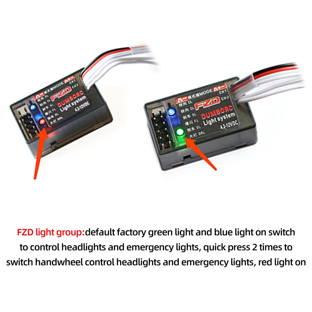 DUMBORC 2.4GHz Receiver P6F P6F(G) P6DC P6DC(G) P4FM(G) P4FM P6FP P10F P10F(G) Receiver with Gyro/without Gyro For RC Car Boat