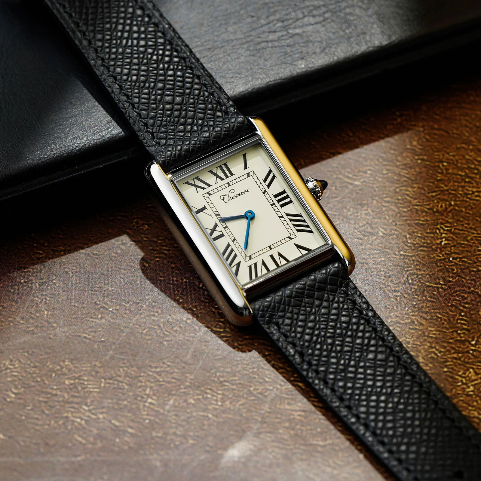 Chameri CH01 Quartz Watch Swiss Ronda 762 Quartz Movement Watches Sapphire Crystal Waterproof 50m Stainless Steel Wristwatch