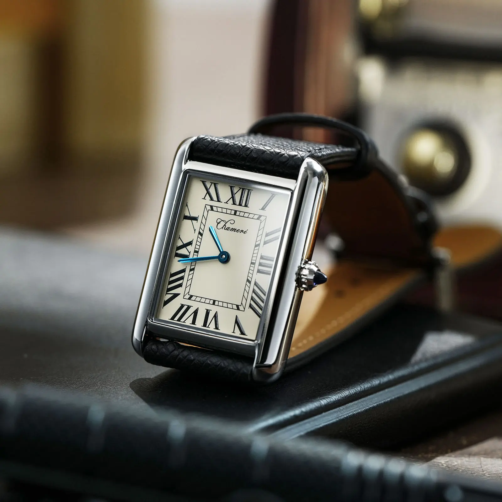 Chameri CH01 Quartz Watch Swiss Ronda 762 Quartz Movement Watches Sapphire Crystal Waterproof 50m Stainless Steel Wristwatch
