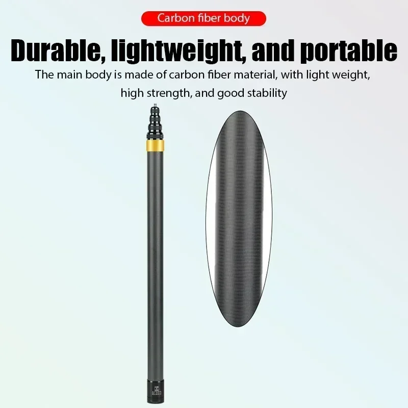 Carbon Fiber Selfie Stick Camera Extension Ultra Long Invisible Extension Stick Selfie Stick