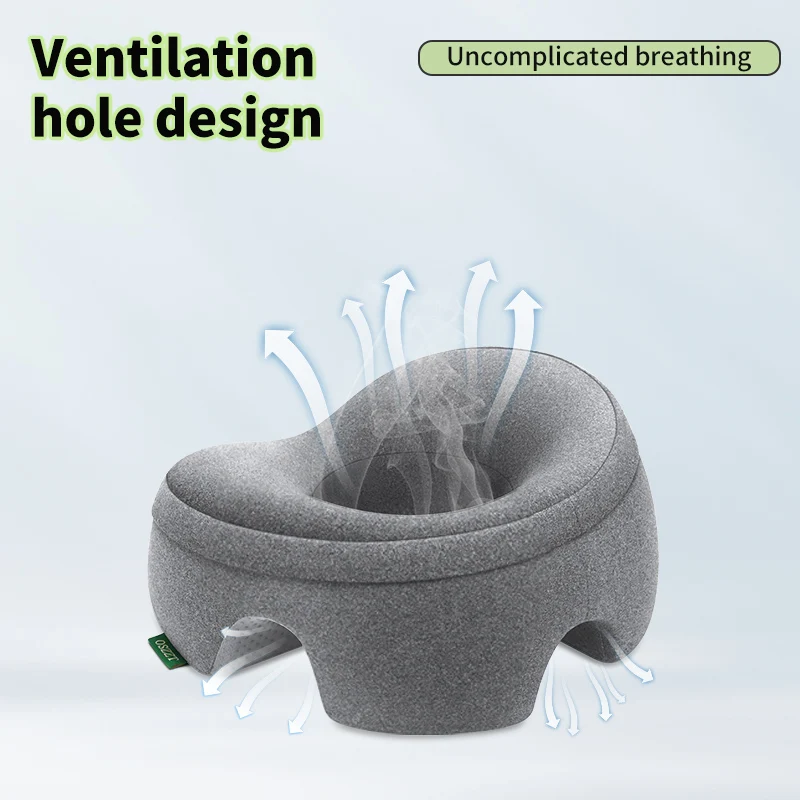 Ergonomics Lying Down Pillow Memory Foam Breathable Head Support Pillow Snap Body Massage Face Rest Pillow for Beauty Salon