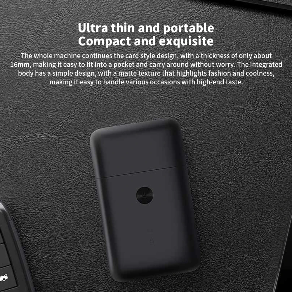 New MIJIA Electric Shaver Reciprocating Dual Blade MSW201 ,Portable IPX7 Waterproof Rechargeable Beard Trimmer Razor for Men