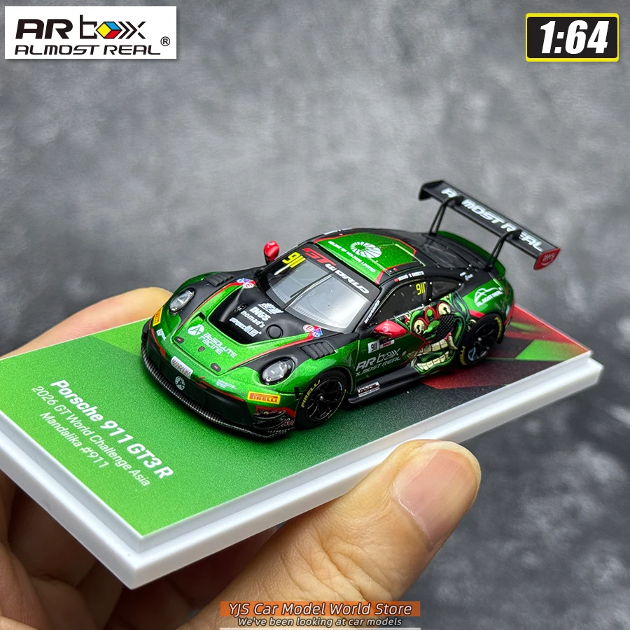 AR BOX Diecast Model 1/64 Porsche 911 GT3 R 2026 GT Car Model Stcollection
