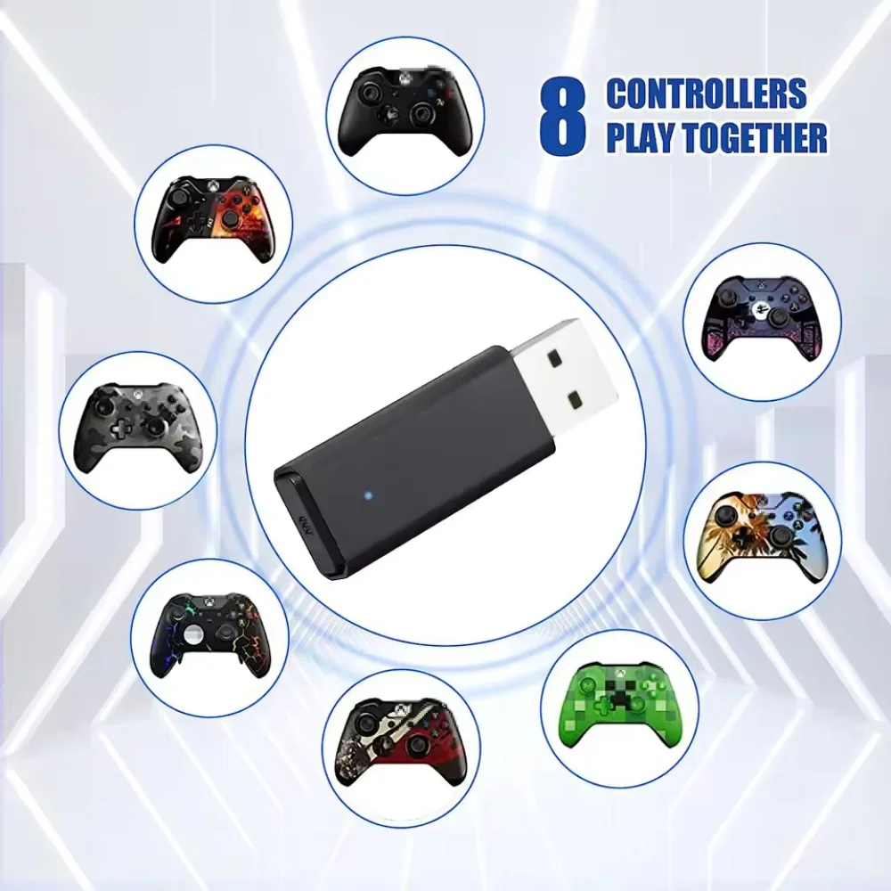 USB Adapter For Xbox One S X Elite Windows PC Receiver 1st or 2nd Game Console Joystick Gamepad Controller Accessories
