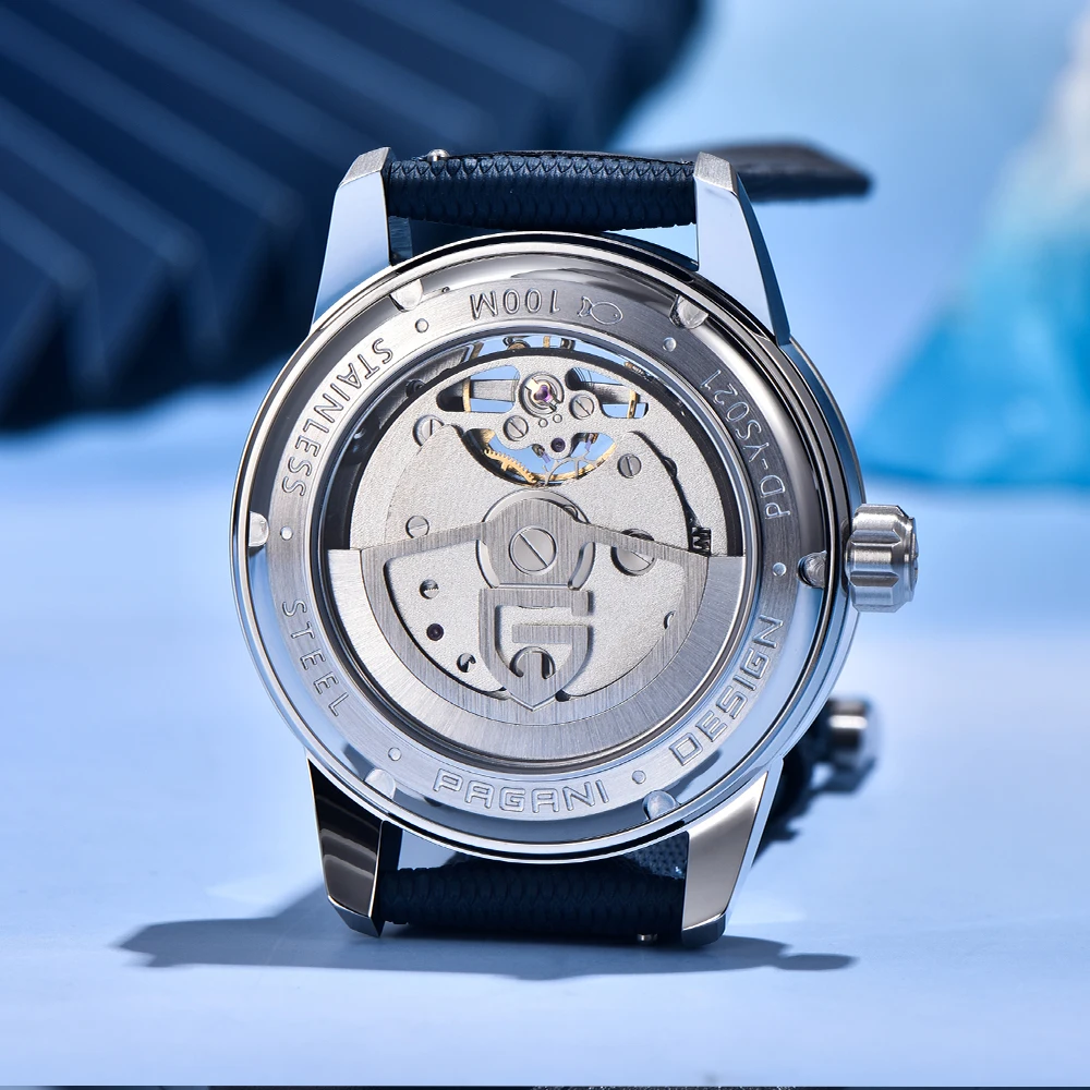 Pagani Design 2025 New 41MM Luxury Automatic Mechanical Men's Watch Stainless Steel 10bar Waterproof Pilot Watch reloj hombre